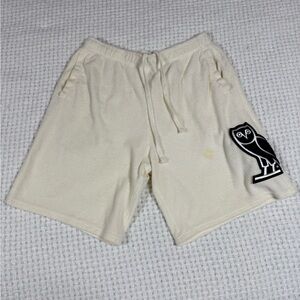 October’s Very Own Men’s Terry Cloth Short Owl Cream Black Small